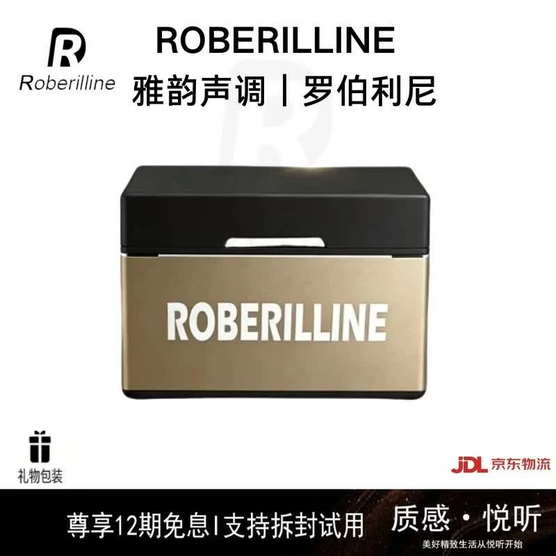 ROBERILLINE 黑金轻奢金属充电仓蓝牙耳机 蓝牙 5.4 长效续航商务送礼入耳耳塞